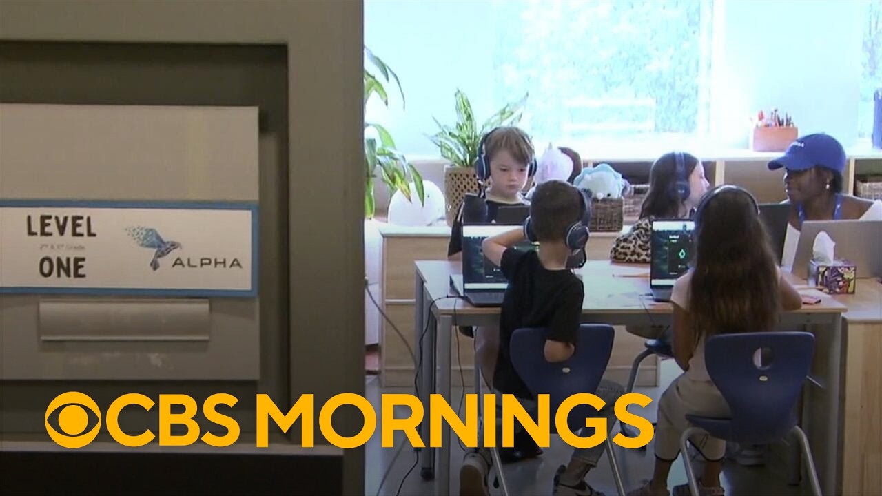 Teacherless, AI-driven school opens in Chicago (CBS Mornings)